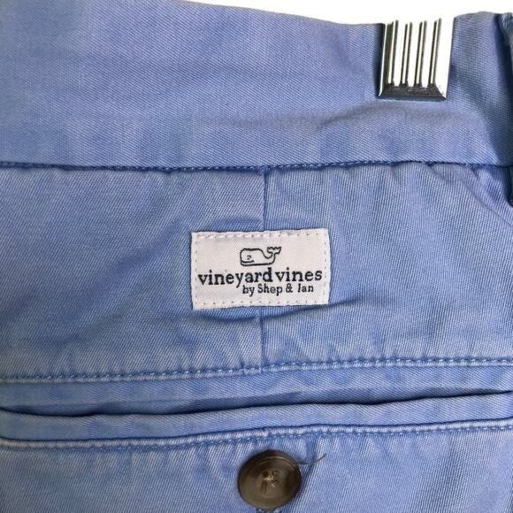 Vineyard Vines Mens Breaker Short Light Blue Cotton Twill Chino 1H0462 Size 32 - Picture 7 of 10